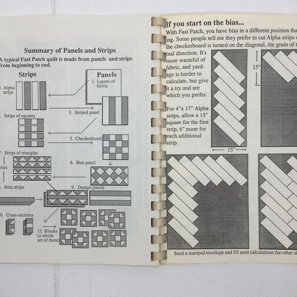 The Magic Of Fast Patch Quilting Book Anita Hallock Strip Quilt Project 1988 - Picture 7 of 8